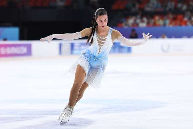 XI AN, CHINA - AUGUST 20: Shaked Pinchas of Israel competes in the women s short program during the 2026 ISU Junior Grand Prix of Figure skating, Eiskunstlauf Xi an at Qujiang Sports Centre on August 20, 2026 in Xi an, Shaanxi Province of China.  Copyright: xVCGx 111661046728