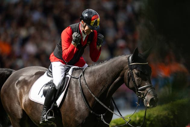 260820 Marcus Ehning of Germany with horse Coolio celebrates after competing in the team and individual jumping qualifier round two during day 10 of the 2026 FEI World Championshipson August 20, 2026 in Aachen. Photo: Emma Wallskog BILDBYRAN kod EW EW0692 ridsport equestrian rid-vm 2026 2026 fei world championships bbeng ridsport-vm hoppning jumping jubel *** August 20, 2026: Marcus Ehning of Germany, riding Coolio, celebrates after competing in the second round of the team and individual show jumping qualifiers on Day 10 of the 2026 FEI World Championships in Aachen on August 20, 2026 in Aachen. Photo by Emma Wallskog. BILDBYRAN code EW EW0692. equestrian sports, 2026 World Championships, 2026 FEI World Championships, BBENG, equestrian sports, World Championships, show jumping, celebration  Copyright: EMMAxWALLSKOG BB260820EW031
