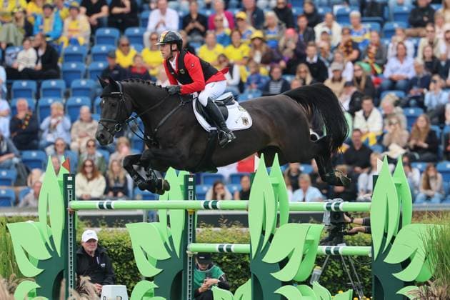 Marcus Ehning (GER, Deutschland) mit Pferd Coolio 42 , Springen, FEI Jumping World Championship, WM, Weltmeisterschaft , FEI Jumping World Championship Second Competition Ð Team Final & Second Individual Qualifier, Mercedes-Benz Prize, Mercedes-Benz Prize, Einzel und Teamwertung, Jumping , AACHEN - FEI World Championships 2026, Weltfest des Pferdesports, Reitsport Weltmeisterschaft 2026, Aachen 2026, Welcome Home 2026, Aachener Soers, 11. bis 23. August 2026, Reitsport, 20.08.2026, Aachen Aachener Soers Deutschland *** Marcus Ehning (GER), Germany, riding Coolio 42, Show Jumping, FEI Jumping World Championship, FEI Jumping World Championship Second Competition – Team Final, Second Individual Qualifier, Mercedes-Benz Prize, Mercedes-Benz Prize, Individual and Team Standings, Jumping, AACHEN FEI World Championships 2026, World Festival of Equestrian Sports, 2026 Equestrian World Championships, Aachen 2026, Welcome Home 2026, Aachen Soers, August 11–23, 2026, Equestrian Sports, August 20, 2026, Aachen Soers, Germany