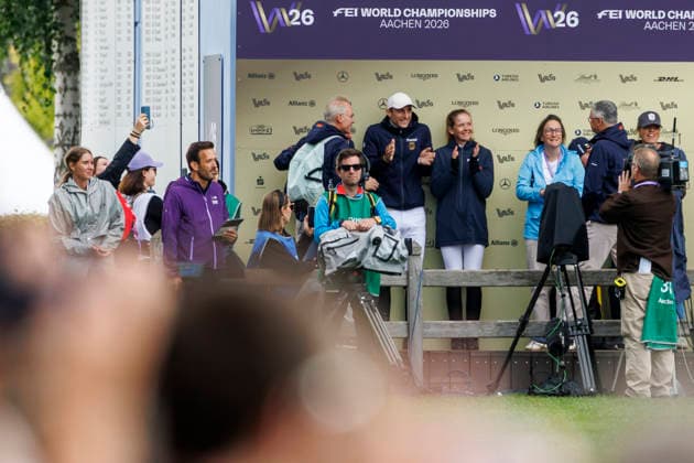 AACHEN - FEI World Championships 2026, AACHEN - FEI World Championships 2026 Team Germany, EHNING Marcus (GER), Coolio 42 Kiss and Cry FEI Jumping World Championship, WM, Weltmeisterschaft Second Competition Team Final & Second Individual Qualifier Mercedes-Benz Prize Aachen, Reitstadion Soers 20. August 2026 - *** 2026 FEI World Championships in Aachen, Aachen FEI World Championships 2026 Team Germany, Marcus Ehnings (GER), Coolio 42, Kiss and Cry FEI Jumping World Championship Second Competition, Team Final, Second Individual Qualifier, Mercedes-Benz Prize, Aachen, Soers Equestrian Stadium, August 20, 2026