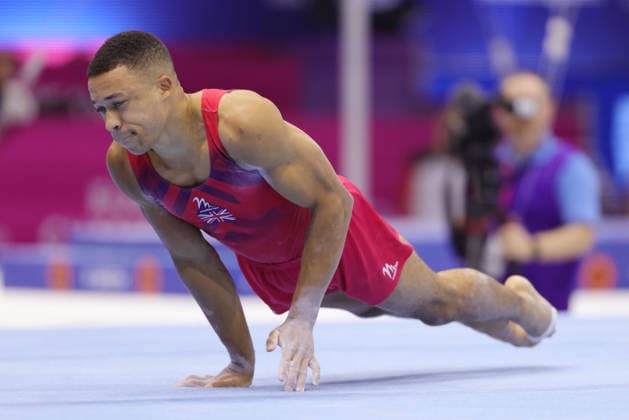 Joe Fraser, GBR, during seniors qualification at 2026 Europeans in Zagreb; 19 08 2026; *** Joe Fraser, GBR, during the senior qualifying round at the 2026 European Championships in Zagreb on August 19, 2026 