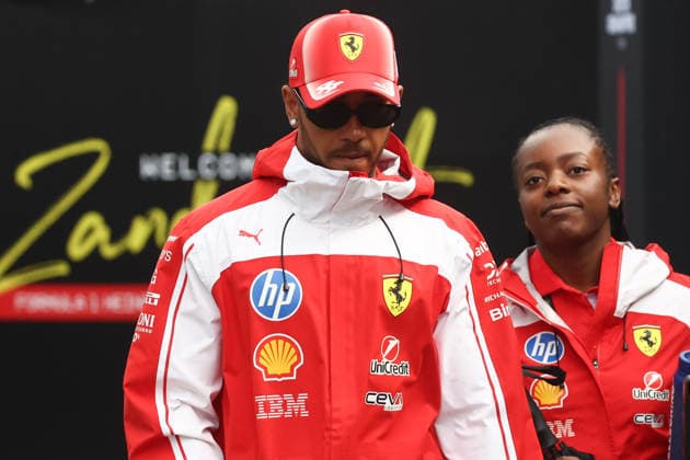 Ahead of the F1 Dutch Grand Prix ZANDVOORT, THE NETHERLANDS - AUGUST 20: Lewis Hamilton of Ferrari ahead of the Formula 1 Dutch Grand Prix at Zandvoort Circuit in Zandvoort, The Netherlands on August 20, 2026. Jakub Porzycki Anadolu Zandvoort Netherlands. Editorial use only. Please get in touch for any other usage.  Copyright: x2026xAnadoluxJakubxPorzyckix