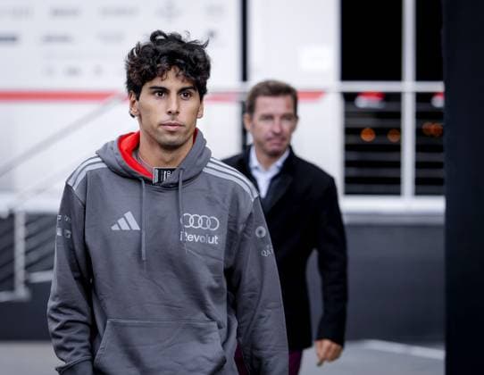ZANDVOORT - Gabriel Bortoleto (Audi) at the Zandvoort Circuit ahead of the Dutch F1 Grand Prix. SEM VAN DER WAL ANP xVIxANPxSportx xxANPxIVx 565864411 originalFilename: 565864411.jpg