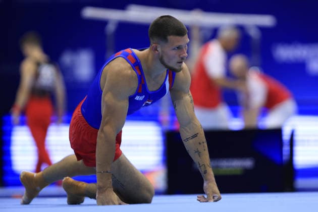 Zagreb, 19.08.2026. - 37TH EUROPEAN MEN™S ARTISTIC GYMNASTICS Men s Artistic Gymnastics Qualification SENIORS 534 KOVTUN Illia (CRO) 37th European Men™s Artistic Gymnastics  2S6A8988.JPG