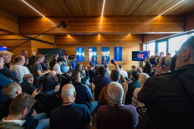 ZANDVOORT, 20-08-2026, Circuit Zandvoort , Formula 1 Heineken Dutch Grand Prix 2026 Thursday , Max Verstappen during the press conference, PK, Pressekonferenz in the Red Bull Energy Home taling about his Contract Extension, Four more years of Full send. Formula 1 Dutch Grand Prix 2026 Thursday  x205868567x Copyright: