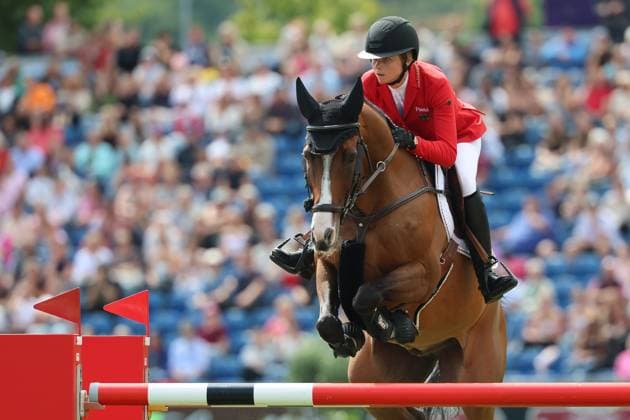 Sophie Hinners (GER, Deutschland, Germany) mit Pferd Iron Dames Singclair erneut Fehlerfrei, Team Deutschland in der Führung , Springen, FEI Jumping World Championship, WM, Weltmeisterschaft , FEI Jumping World Championship Second Competition Ð Team Final & Second Individual Qualifier, Mercedes-Benz Prize, Mercedes-Benz Prize, Einzel und Teamwertung, Jumping , AACHEN - FEI World Championships 2026, Weltfest des Pferdesports, Reitsport Weltmeisterschaft 2026, Aachen 2026, Welcome Home 2026, Aachener Soers, 11. bis 23. August 2026, Reitsport, 20.08.2026, Aachen Aachener Soers Deutschland *** Sophie Hinners (GER, Germany) rode Iron Dames Singclair to another clear round; Team Germany is in the lead, Show Jumping, FEI Jumping World Championship, FEI Jumping World Championship Second Competition – Team Final Second Individual Qualifier, Mercedes-Benz Prize, Mercedes-Benz Prize, Individual and Team Standings, Jumping, AACHEN FEI World Championships 2026, World Equestrian Festival, 2026 World Equestrian Games, Aachen 2026, Welcome Home 2026, Aachen Soers, August 11–23, 2026, Equestrian Sports, August 20, 2026, Aachen Soers, Germany