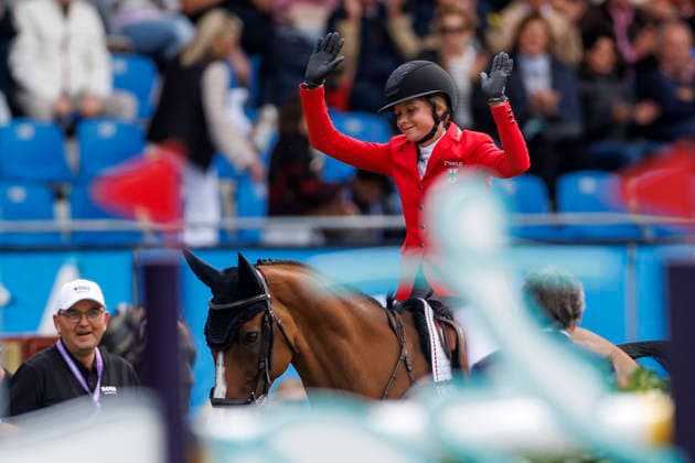 AACHEN - FEI World Championships 2026, AACHEN - FEI World Championships 2026 HINNERS Sophie (GER), Iron Dames Singclair Kiss and Cry FEI Jumping World Championship, WM, Weltmeisterschaft Second Competition Team Final & Second Individual Qualifier Mercedes-Benz Prize Aachen, Reitstadion Soers 20. August 2026 - *** 2026 FEI World Championships in Aachen, AACHEN FEI World Championships 2026 Sophie HINNERS (GER), Iron Dames Singclair Kiss and Cry FEI Jumping World Championship Second Competition Team Final Second Individual Qualifier Mercedes-Benz Prize Aachen, Soers Equestrian Stadium, August 20, 2026