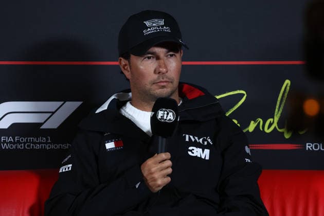 F1 Grand Prix Of The Netherlands 2026 Previews Sergio Perez of Cadillac during the press conference, PK, Pressekonferenz ahead of the Formula 1 Grand Prix of The Netherlands at Circuit Zandvoort in Zandvoort, Netherlands on August 29, 2025. Zandvoort Netherlands  Copyright: xJakubxPorzyckix originalFilename:porzycki-f1grandp260820_npjz8.jpg