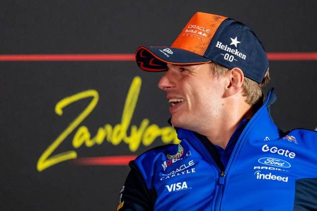 ZANDVOORT, 20-08-2026, Circuit Zandvoort , Formula 1 Heineken Dutch Grand Prix 2026 Thursday , Red Bull Racing Driver Max Verstappen during the drivers press conference, PK, Pressekonferenz Formula 1 Dutch Grand Prix 2026 Thursday  x205868703x Copyright: