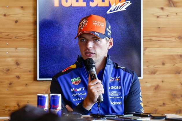 ZANDVOORT - Max Verstappen from the Netherlands and driver for Oracle Red Bull Racing during the press conference, PK, Pressekonferenz preceding the Formula 1 Heineken Dutch Grand Prix at Circuit Zandvoort on August 20, 2026 in Zandvoort, the Netherlands. MARCEL TER BALS ANP xVIxANPxSportx xMarcelxterxBalsxIVx 565866602 originalFilename: 565866602.jpg
