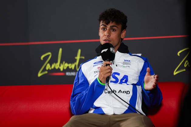 F1 - DUTCH GRAND PRIX 2026 press conference, PK, Pressekonferenz LINDBLAD Arvid (gbr), Visa Cash App RB F1 Team VCARB03, portrait during the Formula 1 Dutch Grand Prix 2026, 12th round of the 2026 Formula One World Championship, WM, Weltmeisterschaft from July 21 to 23, 2026 on the Circuit Zandvoort, in Zandvoort, Netherlands - ZandvoortNetherlands  Copyright: xANTONINxVINCENTx