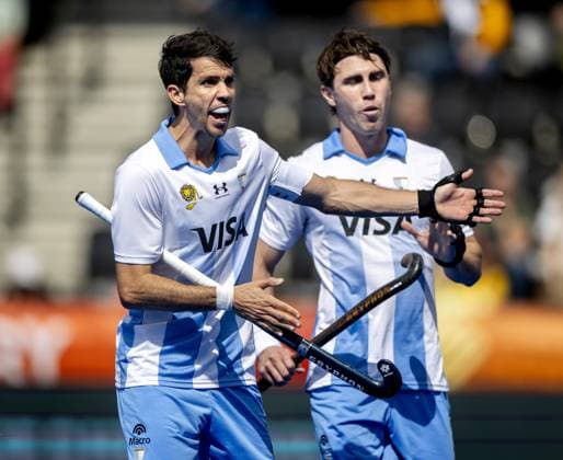 AMSTELVEEN - Matias Rey of Argentina during the group stage match at the Hockey World Cup between New Zealand and Argentina at the Wagener Stadium. KOEN VAN WEEL ANP xVIxANPxSportx xxANPxIVx 565867664 originalFilename: 565867664.jpg