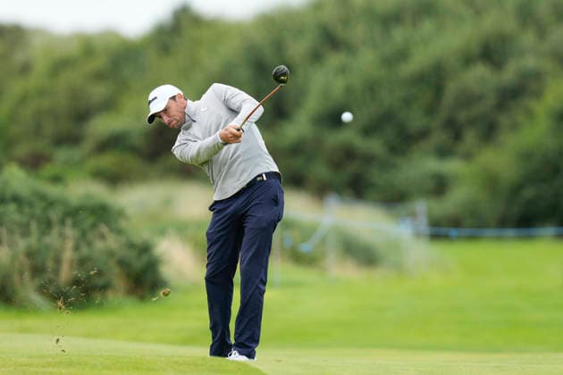 BALMEDIE, SCOTLAND - AUG 20: Benjamin Hebert (FRA) plays from the tenth fairway during Round 1 at the 2026 Nexo Championship at the Trump International Golf Links, Balmedie on August 20, 2026 in Aberdeenshire, Scotland The 2026 Nexo Championship