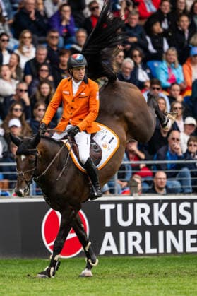 260820 Willem Greve of Netherlands with horse Grandorado compete in the team and individual jumping qualifier round two during day 10 of the 2026 FEI World Championshipson August 20, 2026 in Aachen. Photo: Emma Wallskog BILDBYRAN kod EW EW0692 ridsport equestrian rid-vm 2026 2026 fei world championships bbeng ridsport-vm hoppning jumping *** August 20, 2026: Willem Greve of the Netherlands, riding Grandorado, competed in the second round of the team and individual jumping qualifiers on Day 10 of the 2026 FEI World Championships, 2026 in Aachen. Photo by Emma Wallskog, BILDBYRAN, code EW EW0692. equestrian sports, 2026 World Championships, 2026 FEI World Championships, BBENG, equestrian sports, World Championships, show jumping  Copyright: EMMAxWALLSKOG BB260820EW071