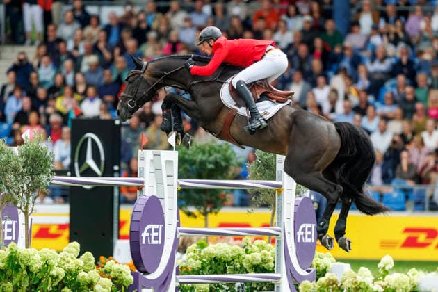 AACHEN - FEI World Championships 2026, AACHEN - FEI World Championships 2026 DEUSSER Daniel (GER), Otello de Guldenboom Kiss and Cry FEI Jumping World Championship, WM, Weltmeisterschaft Second Competition Team Final & Second Individual Qualifier Mercedes-Benz Prize Aachen, Reitstadion Soers 20. August 2026 - *** AACHEN FEI World Championships 2026, AACHEN FEI World Championships 2026 DEUSSER Daniel GER, Otello de Guldenboom Kiss and Cry FEI Jumping World Championship Second Competition Team Final Second Individual Qualifier Mercedes-Benz Prize Aachen, Reitstadion Soers, August 20, 2026