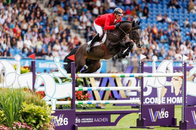 AACHEN - FEI World Championships 2026, AACHEN - FEI World Championships 2026 DEUSSER Daniel (GER), Otello de Guldenboom Kiss and Cry FEI Jumping World Championship, WM, Weltmeisterschaft Second Competition Team Final & Second Individual Qualifier Mercedes-Benz Prize Aachen, Reitstadion Soers 20. August 2026 - *** AACHEN FEI World Championships 2026, AACHEN FEI World Championships 2026 DEUSSER Daniel GER, Otello de Guldenboom Kiss and Cry FEI Jumping World Championship Second Competition Team Final Second Individual Qualifier Mercedes-Benz Prize Aachen, Reitstadion Soers, August 20, 2026