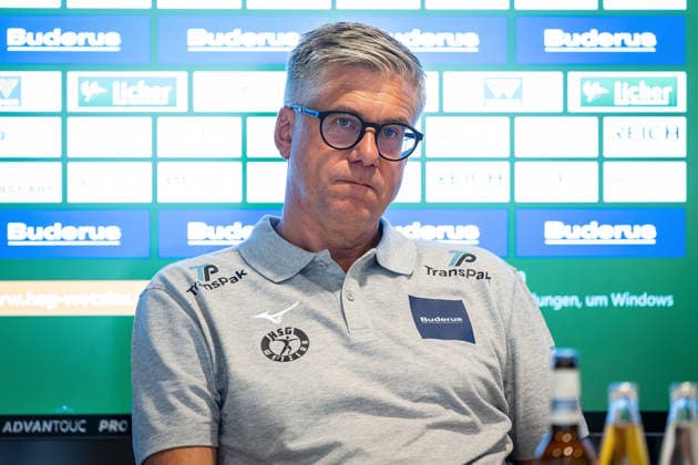 20.08.2026, xovx, Handball Opel Handball Bundesliga, HSG Wetzlar - Pressekonferenz zum Saisonauftakt 2026 2027 Trainer Runar Sigtryggsson (HSG Wetzlar) Wetzlar Buderus-Arena Hessen Deutschland (DE) *** August 20, 2026, xovx, Opel Handball Bundesliga, HSG Wetzlar Press Conference for the Start of the 2026–2027 Season, Coach Runar Sigtryggsson, HSG Wetzlar, Wetzlar, Buderus Arena, Hesse, Germany, DE