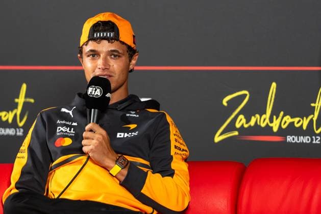 Lando Norris 1, McLaren Mastercard F1 Team, Pressekonferenz, Pre-Events, Grosser Preis von Netherlands, Motorsport, Herren, Formel 1, 20.08.2026 Zandvoort Niederlande Niederlande *** Lando Norris 1, McLaren Mastercard F1 Team, Press Conference, Pre-Event Activities, Dutch Grand Prix, Motorsports, Men, Formula 1, August 20, 2026, Zandvoort, Netherlands, Netherlands Copyright: xkolbert-press MartinxWdziecznyx