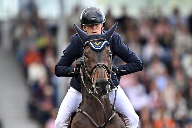 AACHEN, GERMANY 20260820 Peder Fredricson on the horse Alcapone des Carmille at Thursday s show jumping, team final, during the Equestrian World Championships in Aachen. *** The image is included in the SPORTS PACKAGE. For others PAID IMAGE ** AACHEN GERMANY x10050x *** AACHEN, GERMANY 20260820 Peder Fredricson riding Alcapone des Carmille during Thursday’s show jumping team final at the World Equestrian Games in Aachen *** The image is included in the SPORTS PACKAGE. For other uses, PAID IMAGE ** AACHEN, GERMANY x10050x  Copyright: xPontusxLundahl TTx EQUESTRIAN WORLD CHAMPIONSHIP 2026