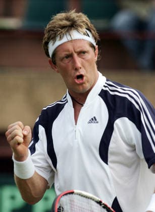 Tennis, Davis Cup, Indien - Sverige: Jonas Björkman New Delhi Indien *** Tennis, Davis Cup, India, Sweden, Jonas Björkman, New Delhi, India  Copyright: xArnexForsellx