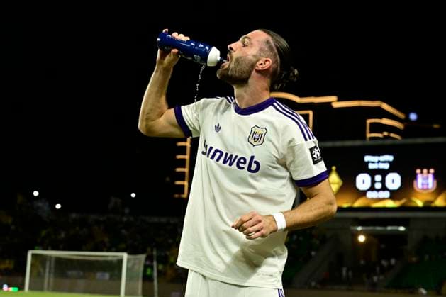 Kairat Almaty v RSC Anderlecht - UEFA Europa League ALMATY, KAZACHSTAN - AUGUST 20 : Petrot Leo defender of RSC Anderlecht during the UEFA Europa League 2026 27 play-off round first leg between Kairat Almaty and RSC Anderlecht on August 20, 2026 in Almaty, Kazachstan, 20 08 2026 Almaty Kazachstan  Copyright: xJanxDexMeuleneirx