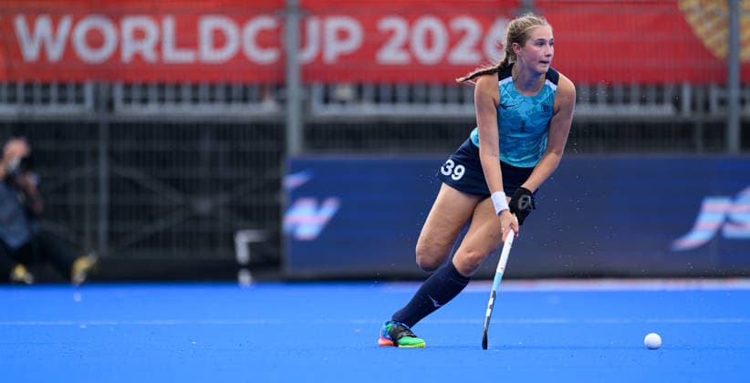 Hockey World Cup Day Six Alice Atkinson of England during the match against India in the 2026 FIH Hockey World Cup at Wagener Stadium, Amstelveen 20 08 2026 UK Newspapers OUT Copyright: xGraemexWilcocksonx FIL-23805-0029