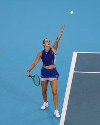 August 20, 2026, Mason, Ohio, USA: ARYNA SABALENKA during the match against X. Wang of China in the third round of tennis tournament WTA, Tennis Damen 1000 Cincinnati Open in Mason, USA. Sabalenka 6:1, 6:3. Tennis: Cincinnati Open - Aryna Sabalenka  - ZUMAc278 20260820_zsp_c278_004 Copyright: xMarcinxCholewinskix