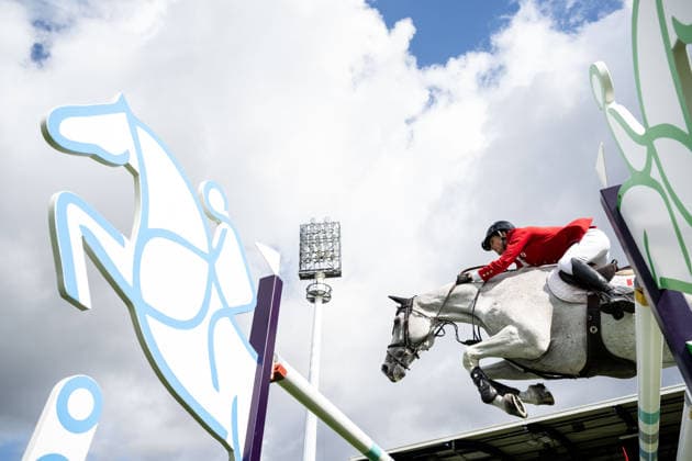 260820 Kyle Timm of Canada with horse Casino Calvin compete in the team and individual jumping qualifier round two during day 10 of the 2026 FEI World Championshipson August 20, 2026 in Aachen. Photo: Emma Wallskog BILDBYRAN kod EW EW0692 ridsport equestrian rid-vm 2026 2026 fei world championships bbeng ridsport-vm hoppning jumping *** August 20, 2026: Kyle Timm of Canada, riding Casino Calvin, competed in the second round of the team and individual show jumping qualifiers on Day 10 of the 2026 FEI World Championships in Aachen. 2026 in Aachen. Photo by Emma Wallskog, BILDBYRAN, code EW EW0692: equestrian sports, 2026 World Championships, 2026 FEI World Championships, BBENG, equestrian sports, World Championships, show jumping  Copyright: EMMAxWALLSKOG BB260820EW103