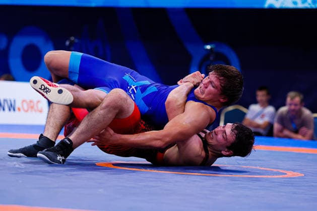 U20 World Championships 86kg FS - Samir Ibishov (UKR) df. Nikolaj Szilagyi (SVK) *** U20 World Championships, 86 kg Freestyle: Samir Ibishov (UKR) defeated Nikolaj Szilagyi (SVK) by decision Copyright: xKostadinxAndonovx