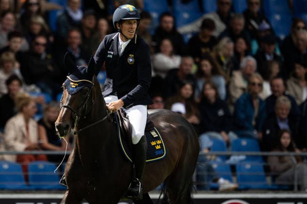 260820 Henrik von Eckermann of Sweden with horse Minute Man compete in the team and individual jumping qualifier round two during day 10 of the 2026 FEI World Championshipson August 20, 2026 in Aachen. Photo: Emma Wallskog BILDBYRAN kod EW EW0692 ridsport equestrian rid-vm 2026 2026 fei world championships bbeng ridsport-vm hoppning jumping *** August 20, 2026: Henrik von Eckermann of Sweden, riding Minute Man, competes in the second round of the team and individual show jumping qualifiers on Day 10 of the 2026 FEI World Championships in Aachen. 2026 in Aachen. Photo by Emma Wallskog. BILDBYRAN code EW EW0692. equestrian sports, 2026 World Championships, 2026 FEI World Championships, BBENG, equestrian World Championships, show jumping  Copyright: EMMAxWALLSKOG BB260820EW115