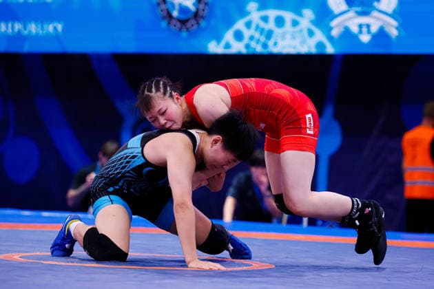 U20 World Championships 57kg WW - Konami Ono (JPN) df. Xinyu Wang (CHN) *** U20 World Championships, 57 kg Open Weight: Konami Ono (JPN) def. Xinyu Wang (CHN) Copyright: xKostadinxAndonovx