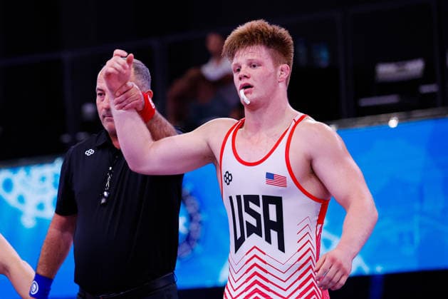 U20 World Championships 86kg FS - Aeoden James Sinclair (USA) *** U20 World Championships, 86 kg Freestyle: Aeoden James Sinclair, USA Copyright: xKostadinxAndonovx