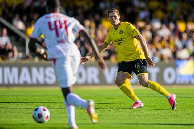 260820 Jacob Bergström of Mjällby during the Europa League qualifying football match between Mjällby and FC Red Bull Salzburg on August 20, 2026 in Hällevik. Photo: Christoffer Borg Mattisson BILDBYRAN COP 261 CB0549 fotboll football soccer fotball uefa europa league europa league mjällby fc red bull salzburg bbeng *** August 20, 2026: Jacob Bergström of Mjällby during the Europa League qualifying soccer match between Mjällby and FC Red Bull Salzburg on August 20, 2026 in Hällevik. Photo by Christoffer Borg Mattisson, BILDBYRAN COP 261 CB0549: soccer, football, UEFA Europa League, Mjällby FC, Red Bull Salzburg, bbeng  Copyright: CHRISTOFFERxBORGxMATTISSON BB260820CB023