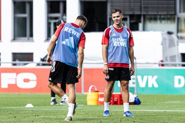 Training, 1.FC Köln, 20.08.2026 Thijs Dallinga (1. FC Köln, 27), Said El Mala (1. FC Köln, 13) beim Training Training, 1.FC Köln, 20.08.2026 DFL regulations prohibit any use of photographs as image sequences and or quasi video. *** Training, 1. FC Köln, August 20, 2026: Thijs Dallinga (1. FC Köln, 27) and Said El Mala (1. FC Köln, 13) during training. Training, 1 FC Köln, August 20, 2026 DFL regulations prohibit any use of photographs as image sequences and or quasi-video Copyright: xBEAUTIFULxSPORTS Buriakovx