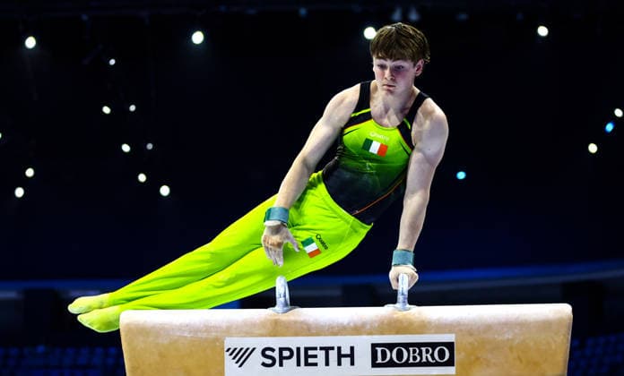 2026 Men s Artistic European Championships, Arena Zagreb, Croatia 19 8 2026 Men™s Pommel Horse Ireland™s Evan Kinsella Evan Kinsella 19 8 2026  Copyright: xNikolaxKrsticx 0NIK0129