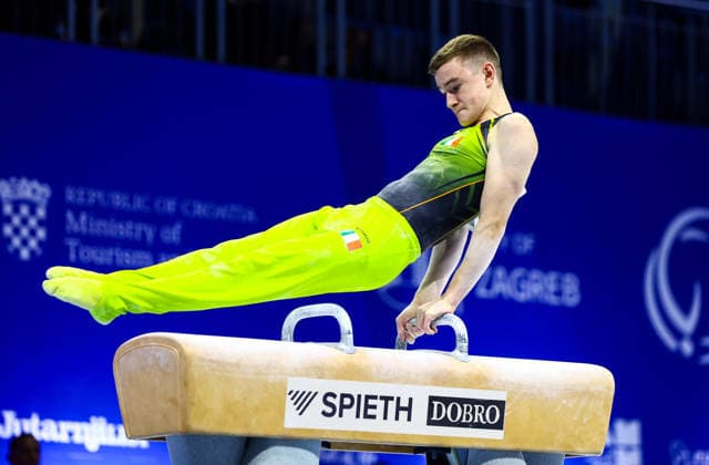 2026 Men s Artistic European Championships, Arena Zagreb, Croatia 19 8 2026 Men™s Pommel Horse Ireland™s Matthew Hickey Matthew Hickey 19 8 2026  Copyright: xNikolaxKrsticx 0NIK0504