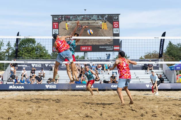 August 20, 2026, Montreal, Quebec, Canada: ANDERS BERNTSEN MOL and CHRISTIAN SANDLIE SORUM from Norway in match against Paul Pascariuc and Alexander Horst from Austria at Beach Pro Tour at Parc Jean-Drapeau in Montreal, Quebec, Canada on 2026-08-20 Montreal Canada - ZUMAl189 20260820_zsp_l189_017 Copyright: xYannickxLegarex