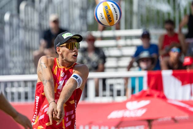 August 20, 2026, Montreal, Quebec, Canada: PAUL PASCARIUC and ALEXANDER HORST from Austriain match against Anders Berntsen Mol and Christian Sandlie Sorum from Norway at Beach Pro Tour at Parc Jean-Drapeau in Montreal, Quebec, Canada on 2026-08-20 VOLLEYBALL: Beach Pro Tour Montreal 2026  - ZUMAl189 20260820_zsp_l189_021 Copyright: xYannickxLegarex