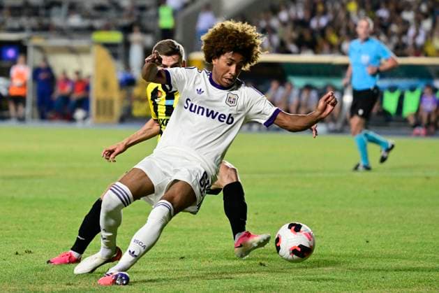 Kairat Almaty v RSC Anderlecht - UEFA Europa League ALMATY, KAZACHSTAN - AUGUST 20 : Nga Kana Joshua midfielder of RSC Anderlecht during the UEFA Europa League 2026 27 play-off round first leg between Kairat Almaty and RSC Anderlecht on August 20, 2026 in Almaty, Kazachstan, 20 08 2026 Almaty Kazachstan  Copyright: xJanxDexMeuleneirx