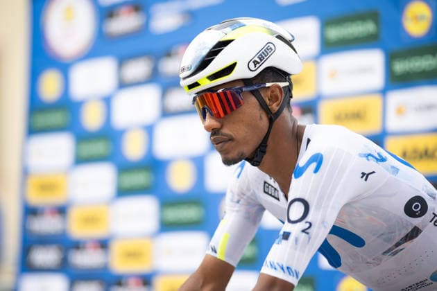 Lidl Deutschland Tour, Etappe 1, 20.08.2026 Natnael Tesfatsion (ERI, MOVISTAR TEAM) Bad Orb Germany *** Lidl Germany Tour, Stage 1, August 20, 2026 Natnael Tesfatsion ERI, MOVISTAR TEAM Bad Orb, Germany Copyright: xCarlaxHilgerx