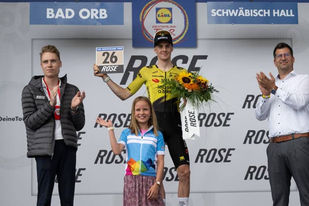 Lidl Deutschland Tour, Etappe 1, 20.08.2026 Louis BarrÃ (FRA, Team Visma Lease a Bike) Schwäbisch Hall Germany *** Lidl Germany Tour, Stage 1, August 20, 2026 Louis Barré FRA, Team Visma Lease a Bike Schwäbisch Hall, Germany Copyright: xCarlaxHilgerx