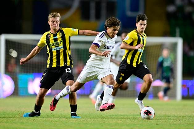 Kairat Almaty v RSC Anderlecht - UEFA Europa League ALMATY, KAZACHSTAN - AUGUST 20 : Maamar Ali defender of RSC Anderlecht during the UEFA Europa League 2026 27 play-off round first leg between Kairat Almaty and RSC Anderlecht on August 20, 2026 in Almaty, Kazachstan, 20 08 2026 Almaty Kazachstan  Copyright: xJanxDexMeuleneirx