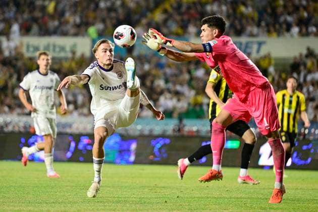 Kairat Almaty v RSC Anderlecht - UEFA Europa League ALMATY, KAZACHSTAN - AUGUST 20 : Winkler Marten of RSC Anderlecht during the UEFA Europa League 2026 27 play-off round first leg between Kairat Almaty and RSC Anderlecht on August 20, 2026 in Almaty, Kazachstan, 20 08 2026 Almaty Kazachstan  Copyright: xJanxDexMeuleneirx