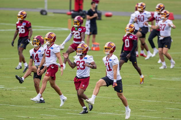 August 20, 2026, Ashburn, Virginia, USA: Washington Commanders players practice during training camp Thursday, Aug. 20, 2026, at BigBear.ai Performance Center in Ashburn, Va., as they prepare for SaturdayÃ¢â‚¬â ¢s preseason game against the Detroit Lions. Ashburn USA - ZUMAkh2_ 20260820_znp_kh2_032 Copyright: xAlixKhalighx