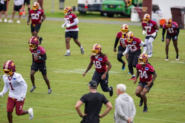 August 20, 2026, Ashburn, Virginia, USA: Washington Commanders players practice during training camp Thursday, Aug. 20, 2026, at BigBear.ai Performance Center in Ashburn, Va., as they prepare for SaturdayÃ¢â‚¬â ¢s preseason game against the Detroit Lions. Ashburn USA - ZUMAkh2_ 20260820_znp_kh2_033 Copyright: xAlixKhalighx