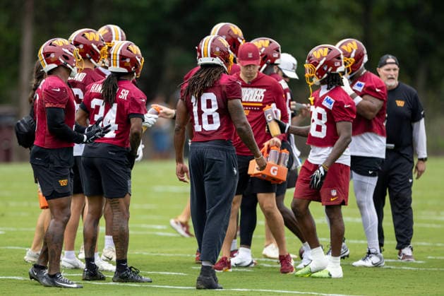 August 20, 2026, Ashburn, Virginia, USA: Washington Commanders players practice during training camp Thursday, Aug. 20, 2026, at BigBear.ai Performance Center in Ashburn, Va., as they prepare for SaturdayÃ¢â‚¬â ¢s preseason game against the Detroit Lions. Ashburn USA - ZUMAkh2_ 20260820_znp_kh2_047 Copyright: xAlixKhalighx