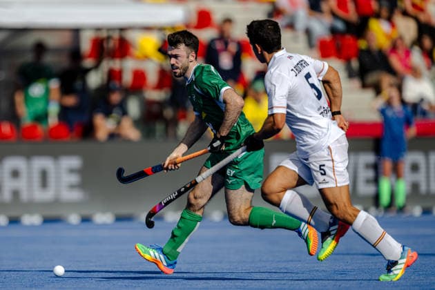 2026 Men s FIH Hockey World Cup, Belfius Hockey Arena, Wavre, Belgium 20 8 2026 Ireland vs Spain Ireland™s John McKee John McKee 20 8 2026  Copyright: xx WP7_7005 20260820