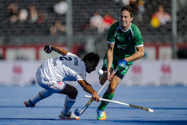 2026 Men s FIH Hockey World Cup, Belfius Hockey Arena, Wavre, Belgium 20 8 2026 Ireland vs Spain Ireland™s Sean Murray with Alejandro Alonso of Spain Sean Murray with Alejandro Alonso 20 8 2026  Copyright: xx WP7_7026 20260820