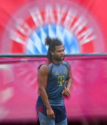 20.08.2026, FC Bayern Training, FCB Campus Muenchen, Fussball, Muenchen, im Bild: Serge Gnabry (FC Bayern Muenchen) *** August 20, 2026, FC Bayern Training, FCB Campus Munich, Soccer, Sports, Munich, Pictured: Serge Gnabry, FC Bayern Munich