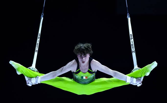 2026 Men s Artistic European Championships, Arena Zagreb, Zagreb, Croatia 20 8 2026 Men™s Rings Ireland™s Robert Ward Robert Ward 20 8 2026  Copyright: xx 0NIK0260